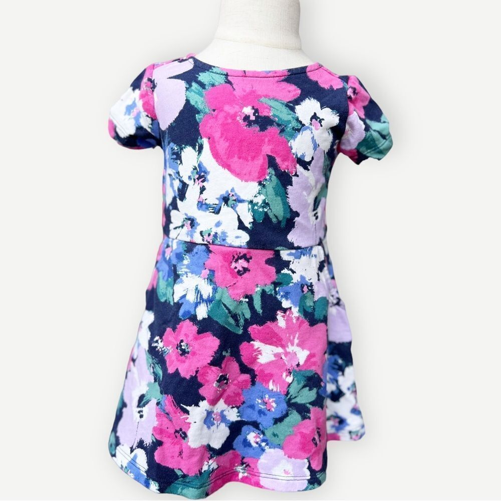 Gymboree Baby Girl Toddler Kids Short Sleeve Floral Print Dress. 18-24 Months.